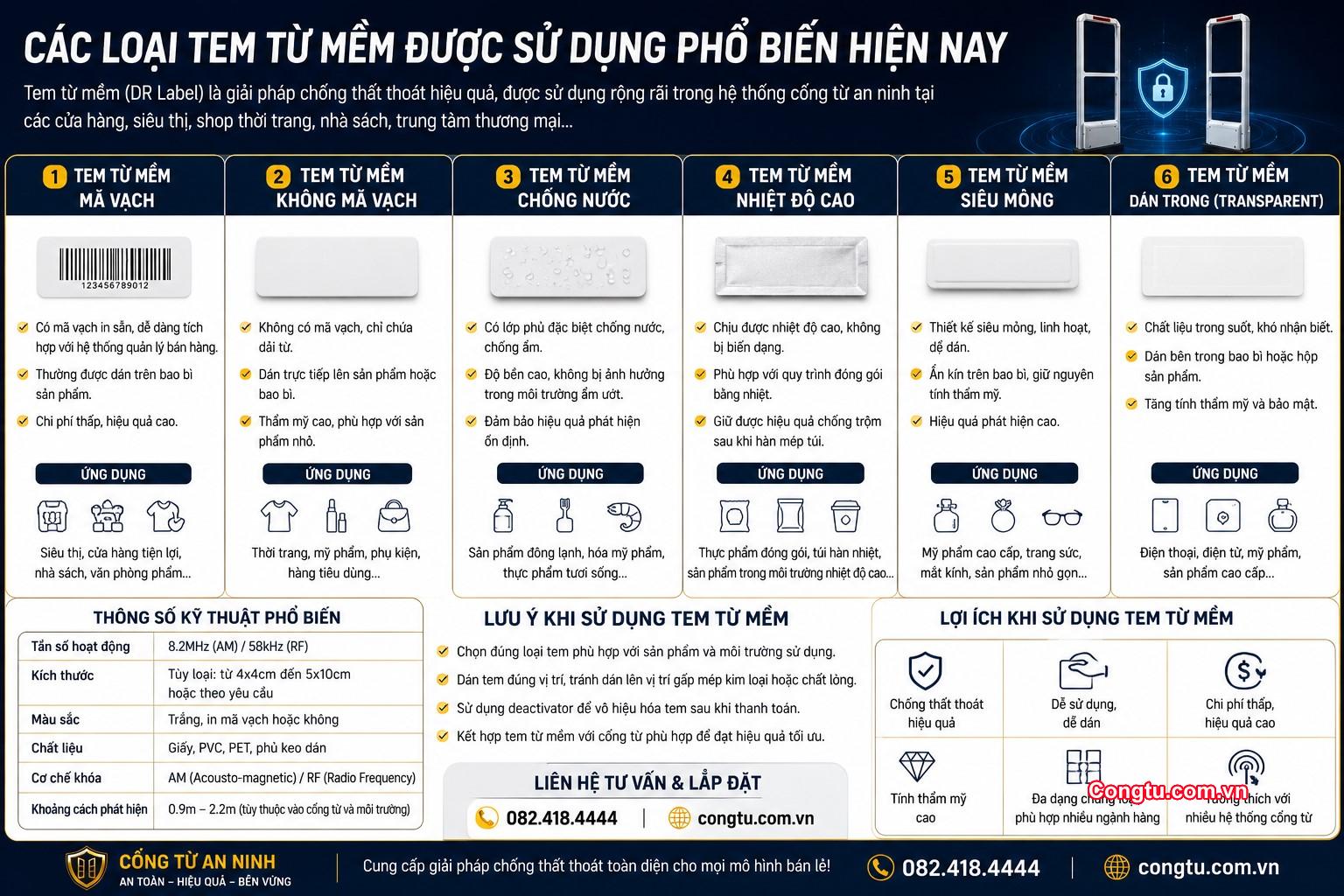 Các Loại Tem Từ Mềm Được Sử Dụng Phổ Biến Hiện Nay Trong Hệ Thống Chống ...